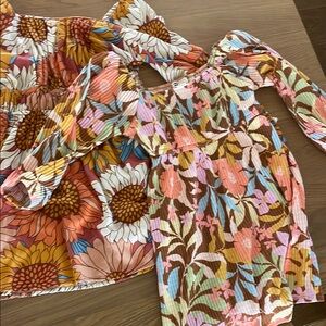 Lot of 2 girls Billabong and Oneill dresses